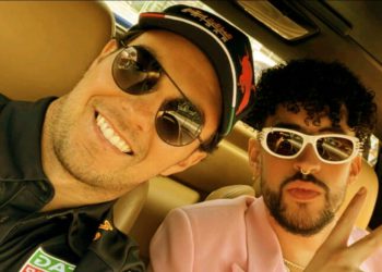Esta imagen ha inmortalizado el momento de Checo Pérez y Bad Bunny